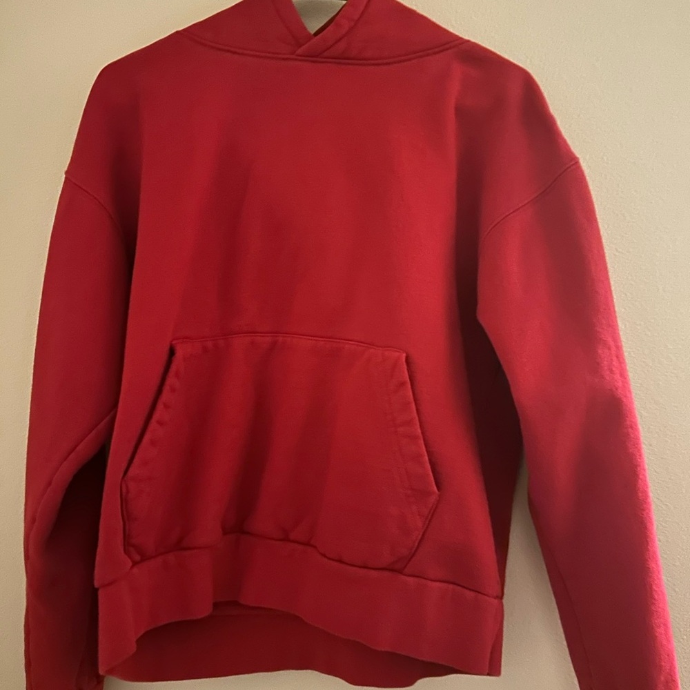 Slightly Weighted Red Hoodie
